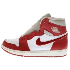 NIKE (ナイキ) WMNS AIR JORDAN 1 RETRO HIGH OG NEWSTALGIA DJ4891-061 ウィメンズ エアジョーダン1 ニュースタルジア ハイカットスニーカー ホワイト/レッド US10.5/27.5cmのサムネイル