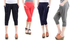 サルエル風カジュアルパンツ7分丈　ヨガパンツ