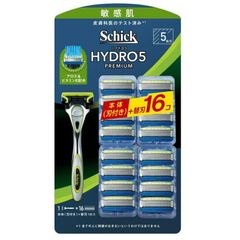 【メール便配送】Schick(シック) 5枚刃 ハイドロ5 プレミアム 敏感肌用 本体+替刃16P コストコ COSTCO カミソリ 剃刀