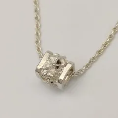 【美品】ハワイアンジュエリー　プルメリアネックレス　ツイストチェーン　シルバー925