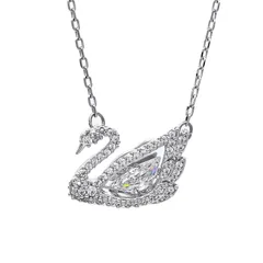 スワロフスキー ネックレス ペンダント DANCING SWAN ダンシング スワン シルバー 5514421