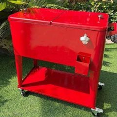 JMS デリバリーボックス おかもち 赤 バイク用 リアボックス - メルカリ