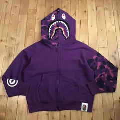 2025年最新】a bathing ape シャークパーカー 紫の人気アイテム