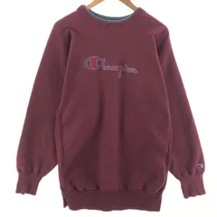 古着 90年代 チャンピオン Champion REVERSE WEAVE リバースウィーブ 刺繍タグ レイヤードネック ロゴスウェットシャツ/eaa392034