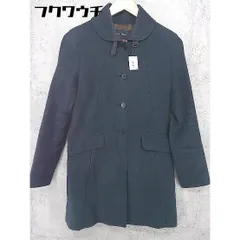 ■ MACPHEE マカフィー TOMORROWLAND 長袖 コート ネイビー レディース 【中古】 【1002802131776】