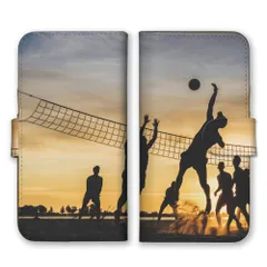 iPhoneSE 第3世代 第2世代 ケース 手帳型 アイフォンSE スマホケース 携帯ケース バレー バレーボール ビーチバレー スポーツ 球技 球 部活 クラブ 写真 カラー04