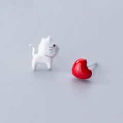 【ピアス】送料無料 S925 シルバー 925 ギフト 猫アクセサリー  金属アレルギー対応  非アレルギー  オシャレ 猫雑貨 可愛い 女子  キャット ネコ かっこいい 猫グッズ 八千代 猫雑貨 千葉 cats