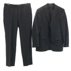 GREEN LABEL RELAXING UNITED ARROWS グリーンレーベルリラクシング ユナイテッドアローズ REDA生地 スーツ 上下 セットアップ 46/80 ブラック メンズ 古着