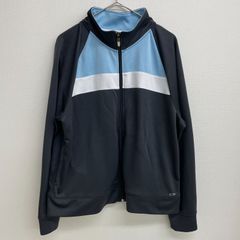 CHAMPION トラックジャケット ビッグサイズ バイカラー 水色/黒【メンズ2XL】