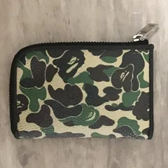 A BATHING APE レザーコインケース カモ柄型押し 箱付き 未使用 A BATHING APE レザーコインケース カモ柄型押し 箱付き 未使用