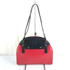 ニナリッチ NINA RICCI PARIS トートバッグ イタリア製 ロゴ型押し 黒 赤 870750のサムネイル