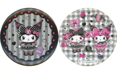 【中古】バッジ・ピンズ マイメロディ＆クロミ(クロミ枠) 缶バッジSET 「Happyくじ My Melody ＆ Kuromi 50th＆20th Anniversaries」 G賞