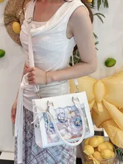 新品 痛バッグ 小さめ 痛 未使用 バ ショルダー トート ミニ ハンドバッグ ショルダーバッグ トートバッグ 2WAY 痛バック 人気 推し活バッグ レザー調