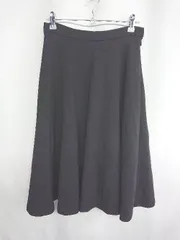 ◇ muse ミューズ 膝上丈 フレア スカート サイズ36 ブラック レディース E  【1408060059300】