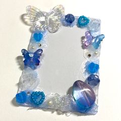 トレカデコ 硬質ケース デコ ぱしゃこれ ホイップ 水色 青 (No.55)
