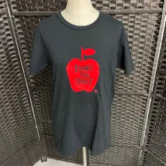 BEAMS T ビームス　半袖Tシャツ　ブラック　リンゴ　かわいい