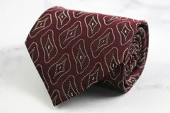 アレクサンダージュリアン ブランド ネクタイ シルク 小紋柄 総柄 PO メンズ ブラウン Alexander Julian 【中古】