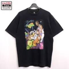 90s USA製 vintage ルーニーテューンズ Looney Tunes マイケルジョーダン 半袖Ｔシャツ メンズ 表記Lサイズ