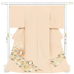 ※店舗改装後【古典新作フェア】仕立無料☆本加賀友禅特撰色留袖☆王朝四季花祝松竹梅向い鶴工芸図創作手描き士坂井正雄先生作10012201