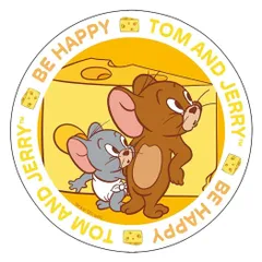 【メール便】トムとジェリー シール ダイカットステッカー HAPPY HOLIDAYS WITH CHEESE！ B ワーナーブラザース インロック デコシール プレゼント キャラクター グッズ 