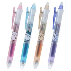 ちいかわ フリクションボール3スリム 3色 ボールペン 0.38mm 多色 カラフル 消える ペン クリップ付き 文房具 筆記用具 キャラクター