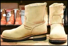 レッドウイング エンジニア スエード 2965 ショート丈 希少サイズ　24.5 6.5D 良品 09年】レッドウィング 2965 スエード ショート