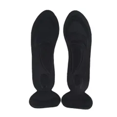 ☆ ブラック ☆ 36-40(25cm) ☆ インソール 4Dクッション 衝撃吸収 中敷き pmyinsole3 衝撃吸収 疲れにくい インソール レディース 調整 サイズ調整 靴 中敷き 中敷 アーチサポート ハイヒール パンプス 通勤 通学 ビジネス 仕事のサムネイル