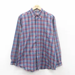 L/古着 リーバイス Levis 長袖 ブランド シャツ メンズ 00s 紺他 ネイビー チェック 25aug22 中古 トップス