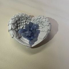 天使の羽とブルーレースさざれセットで𓂃‪𓈒𓏸ブレスを置いて浄化にも✨　天使の羽の小物入れ👼フォロワー様限定クーポン発行中◡̈⃝