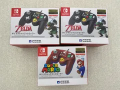 ホリ クラシックコントローラー for Nintendo Switch マリオ／ゼルダ　3点