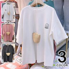 レディース 刺繍Tシャツ 半袖 ビッグサイズ ゆったり 大人可愛い ボーダー柄 通勤着 xzzhang308