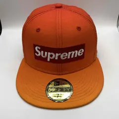 Supreme ボックスロゴ オレンジナイロンジェットキャップ - メルカリ