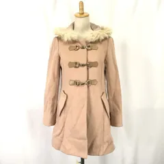 ミッシュマッシュ/misch masch★フォックスファー付き/ダッフルコート/アウター【38/レディースM/ピンク系/pink】Coat/Jacket/Jumper◆mBH403