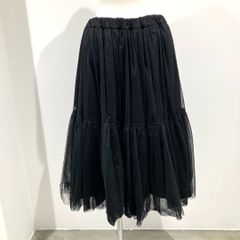 RH-S026 コムデギャルソン コムデギャルソン COMME des GARCONS COMME des GARCONS ナイロンチュール3枚重ねスカート 黒 Sサイズ 2021年A/W