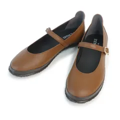 【新品】スピングル SPINGLE スニーカー パンプス レディース ストラップシューズ SP-1824 ダークブラウン フラットシューズ　スピングルムーブ