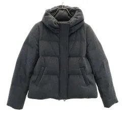 アデイインザライフ ウールブレンド ダウンジャケット 38 グレー a day in the life レディース