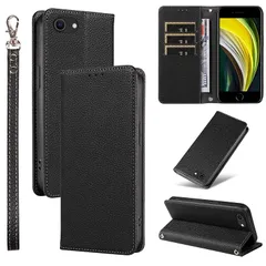 iPhone SE ケース 第2世代 第3世代 iphone8 iphone7 ケース 手帳型 スマホケース 携帯カバー PUレザー iphoneケース se カード収納ケース マグネット式 スタンド機能アイフォンse ケース4.7インチ対応 360度保護 1