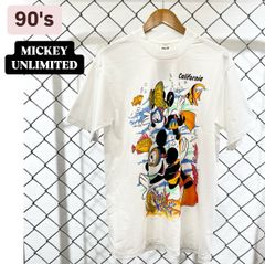 90s anvil MICKEY UNLIMITED  Disney vintage Mickey MINNIE OLD Disney USA アメリカ製　シングルステッチ　アンビル　90年代　 メンズ　レディース　ユニセックス　古着　ヴィンテージ　M