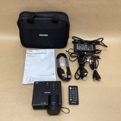 RICOH モバイルタイプ短焦点LEDプロジェクター PJ WXC1110 600ルーメン D-SUB HDMIケーブル リモコン ソフトケース