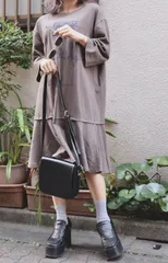 Lettering Flare Long One Pieceのサムネイル