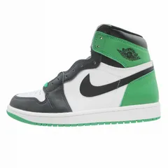 2023年 ナイキ NIKE AIR JORDAN 1 RETRO HIGH OG Celtics エア ジョーダン1 レトロ ハイ オリジナル セルティックス スニーカー DZ5485-031 26.5cm BLACK LUCKY GREEN WHITE