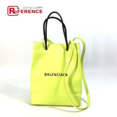 BALENCIAGA バレンシアガ ショッピングバッグ ネオンイエロー - メルカリ