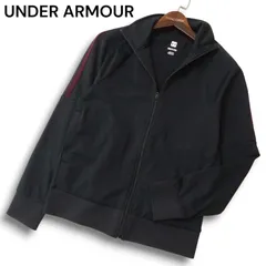 UNDER ARMOUR アンダーアーマー 通年★ 肩ライン ジップアップ トラック ジャケット ブルゾン Sz.SM メンズ 黒 トレーニングのサムネイル