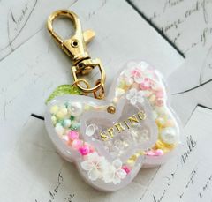 【訳あり】レジン♡シャカシャカ♡キーホルダー♡バタフライ♡