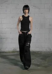 bohemseo ボヘミアンソウル ブーツカットデニム bohemian seoul》 24SS DARKNESS BOOTCUT JEANS (BOHEMSEO