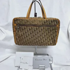 Christian Dior　トロッター　ミニボストンバッグ　ハンドバッグ　ベージュ
