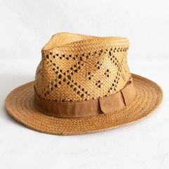 【美品】STUSSY【ストロー ハット】 帽子 ステューシー 25050489