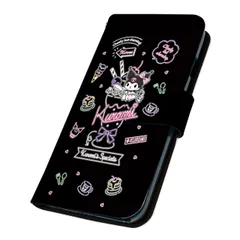 サンリオ 正規品 クロミ iPhone 14 ケース 手帳型 スマホケース [デザイン:14.ネオンカフェ/マグネットハンドあり] SANRIO iPhone14 アイフォン14 ip14