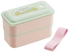 【人気商品】盛れる ふわっと パッキン 抗菌 一体型 Ag+ 2段 銀イオン 550ml 弁当箱 すみっコぐらし (skater) ねこのきょうだい スケーター PALW6AG