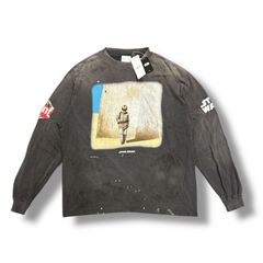 未使用品 SAINT MICHAEL × STAR WARS  25SS SW_LS TEE / DARTHVADER ダースベイダーバックプリント カットソー セントマイケル SM-HR8-0000-C64 L 90707A4